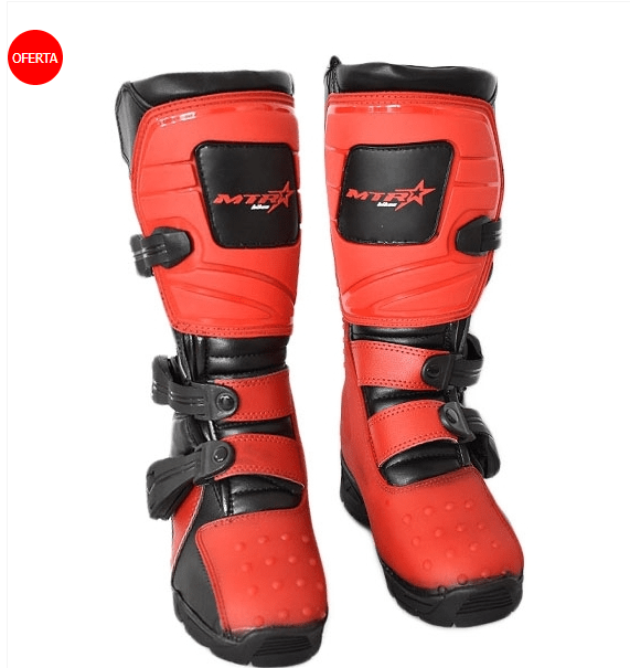 Botas de cross infantiles ROJAS