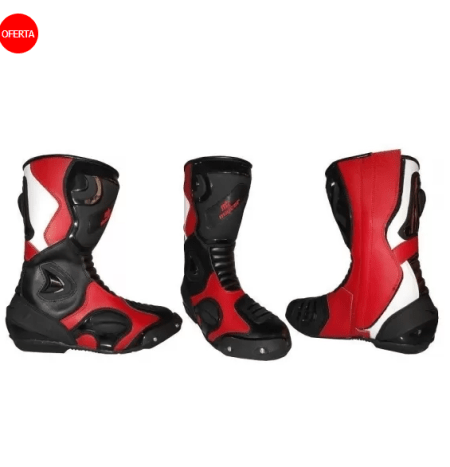 Botas de supermotard rojas LIQUIDACION