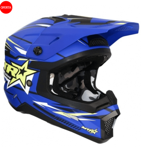 Casco shiro MTR MX-308 Azul