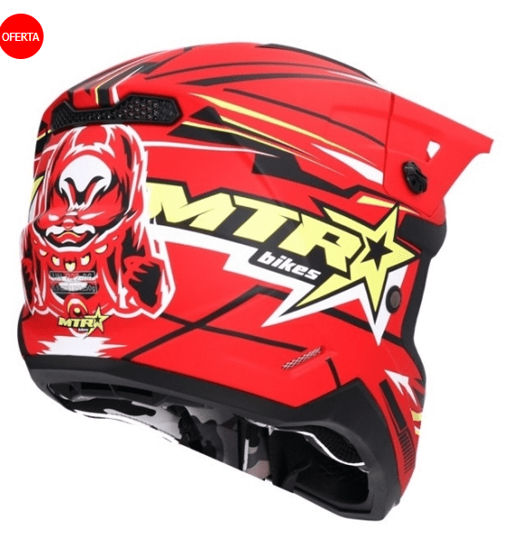 Casco shiro MTR MX-308 Rojo - Imagen 3