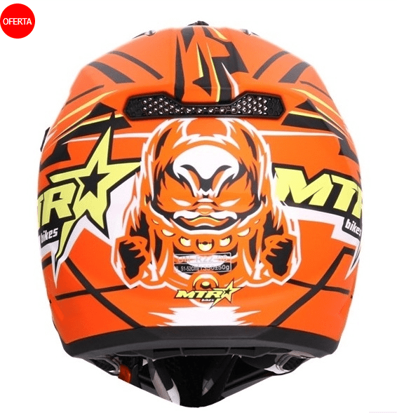 Casco shiro MTR MX-308 Naranja - Imagen 3