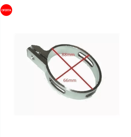 Abrazadera oval de escape