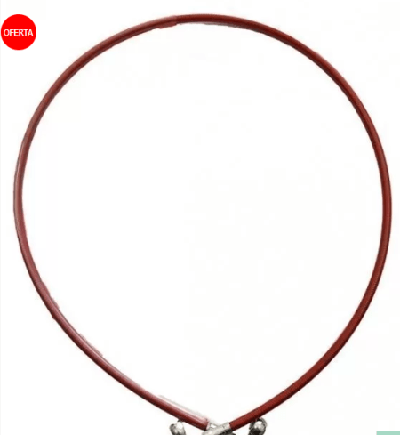 Latiguillo Metálico 1100mm rojo