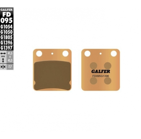 Pastillas sinterizadas GALFER freno trasero pit bike