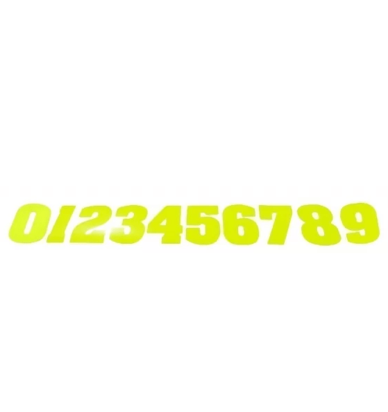 Numeros decorativos Fluor para dorsales